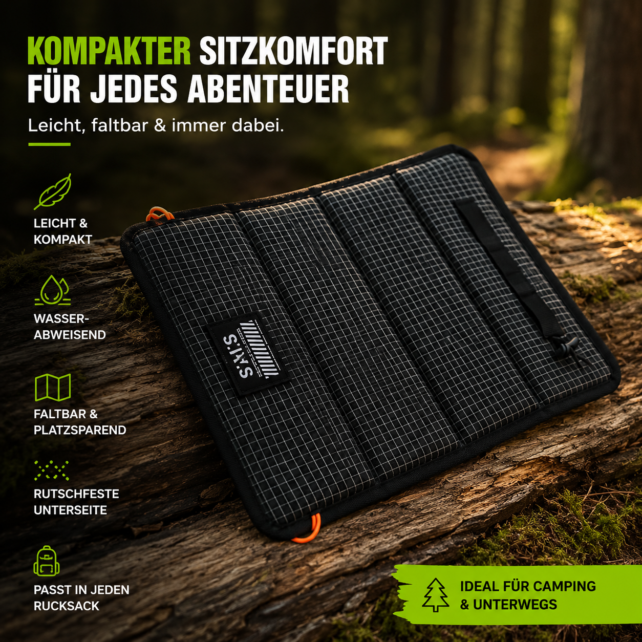 AquaSitz - Faltbare Outdoor-Sitzmatte
