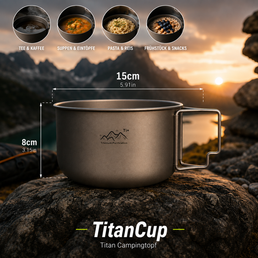 TitanCup - Leichter Campingtopf